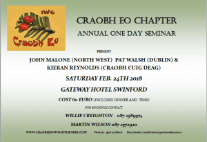 Craobh Eo 2018 annual seminar poster